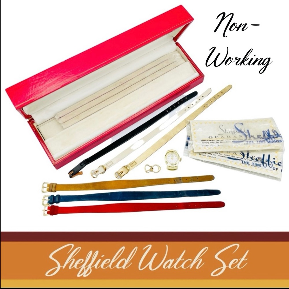 Vintage Sheffield Watch Set NEEDS REPAIR